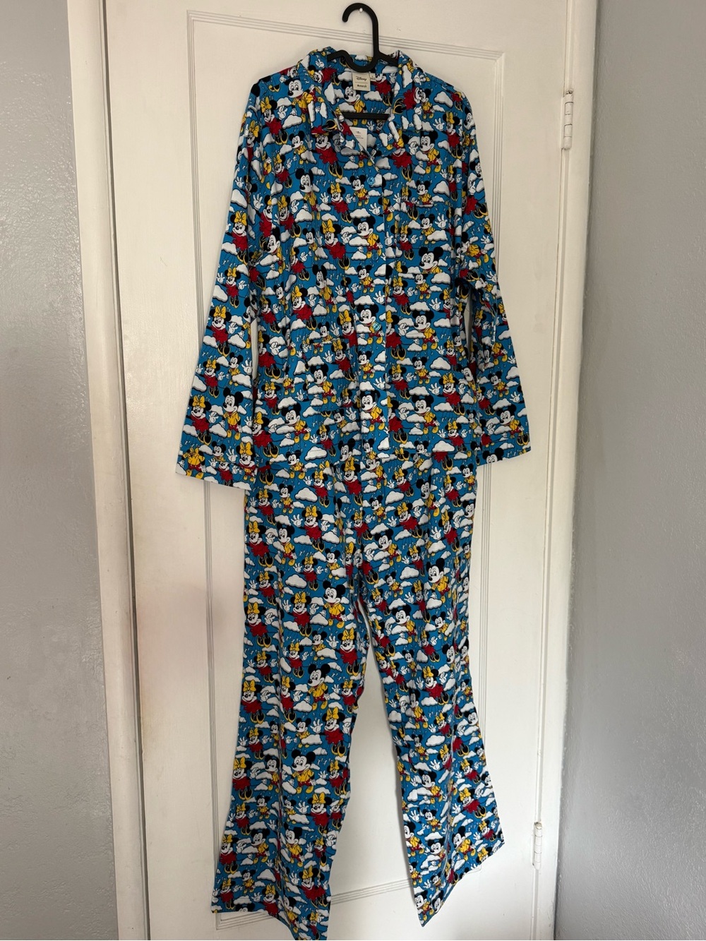 Disney Blue Mickey & Friends Printed Pajama Set for Man